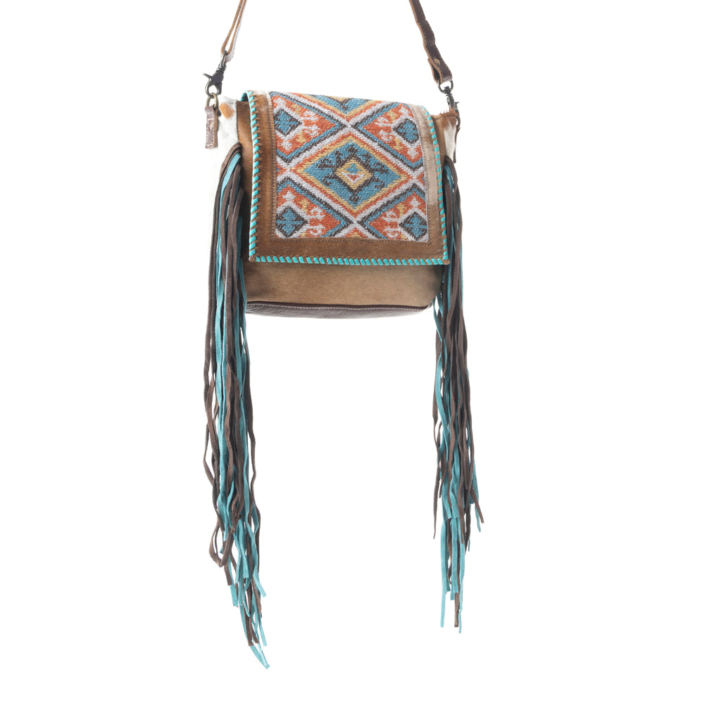 Rangoli Leather & Hairon Bag - MyraUSA