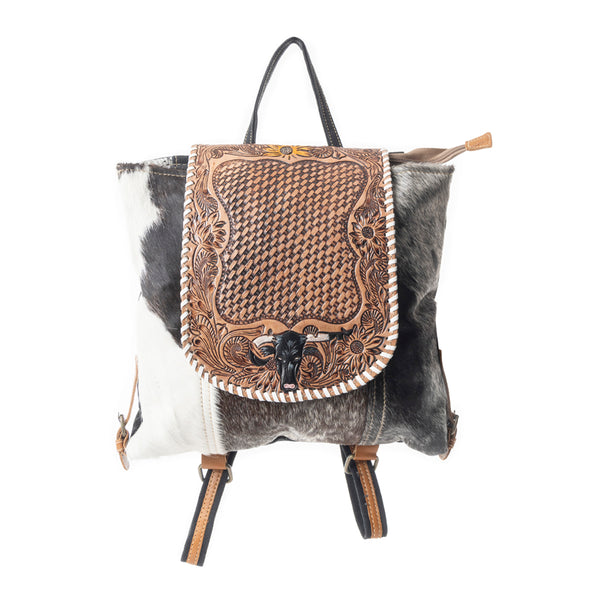 Padauk covers Hand-Tooled Bag - MyraUSA