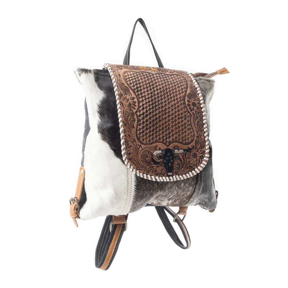 Padauk covers Hand-Tooled Bag - MyraUSA