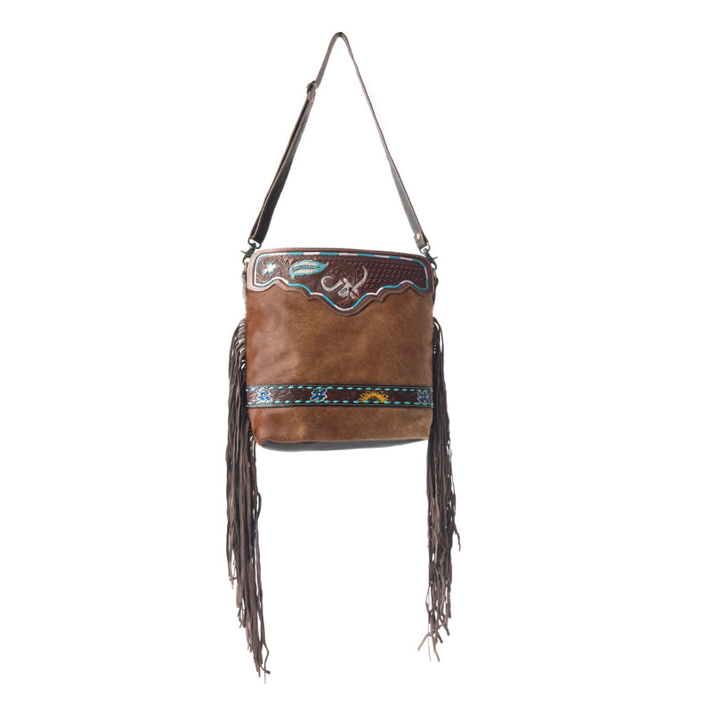 Russet statement Hand-Tooled Bag