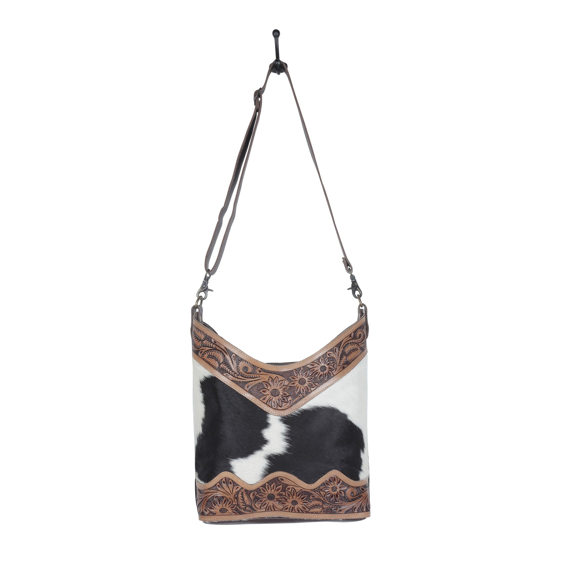 coco and cream Hand-Tooled Bag - Myra USA