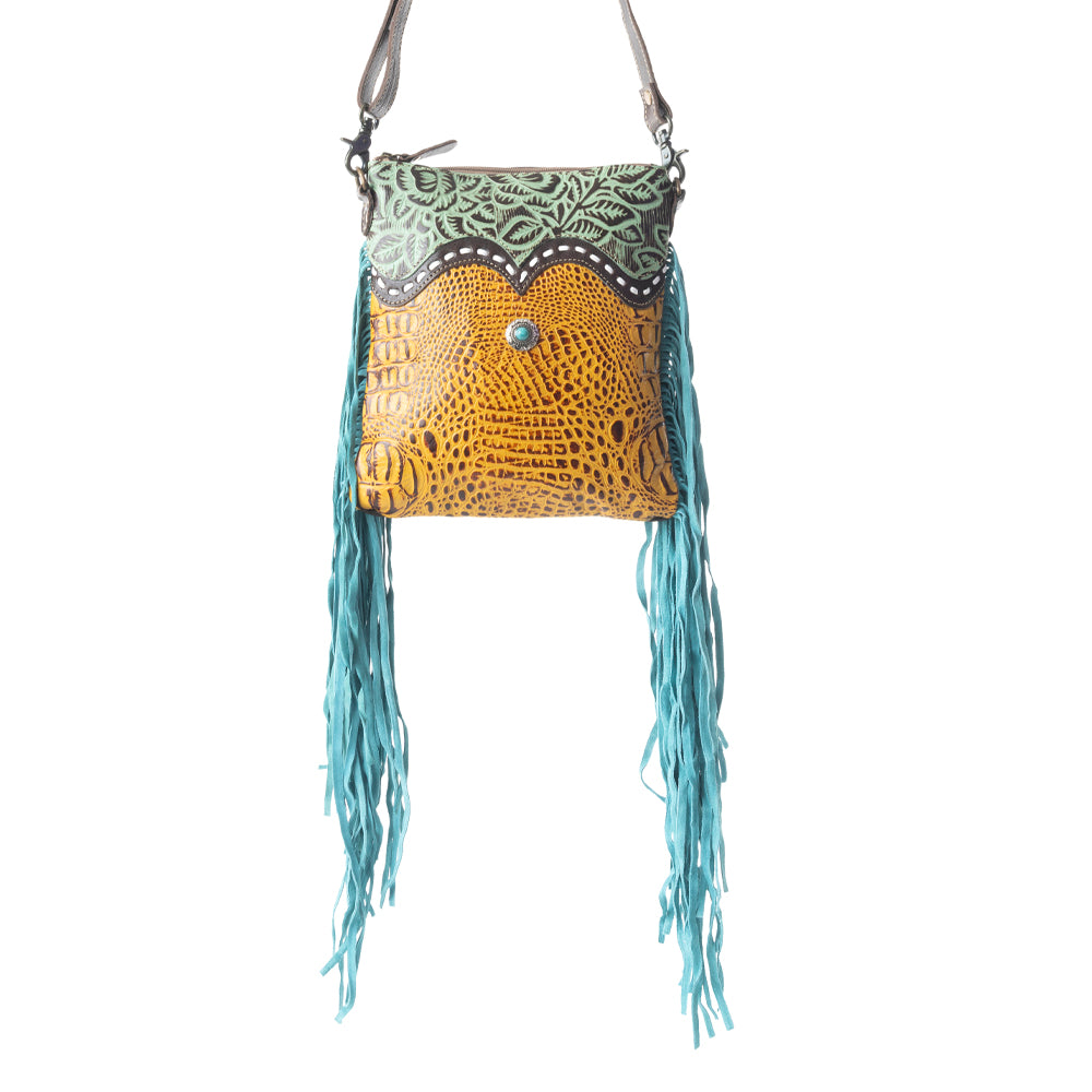 Tale'S Gem Leather & Hairon Bag - MyraUSA