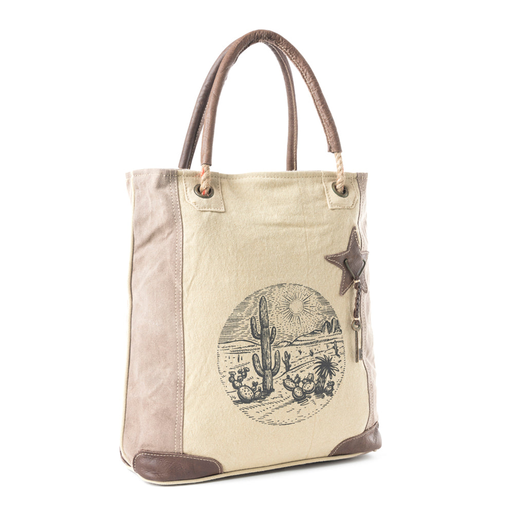 Sepia Aster Tote Bag - MyraUSA