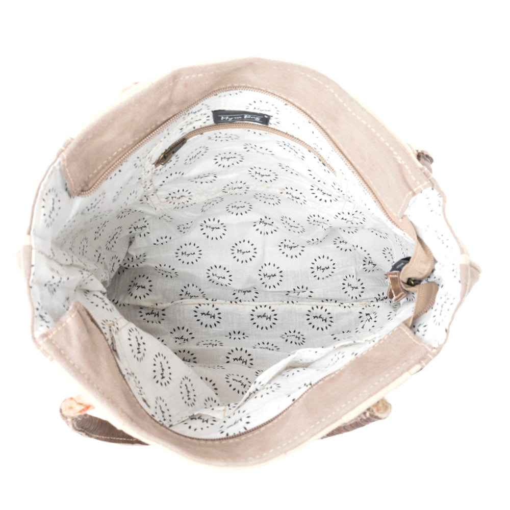 Sepia Aster Tote Bag - MyraUSA