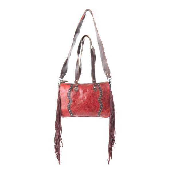 Candy Frills Leather & Hairon Bag - MyraUSA
