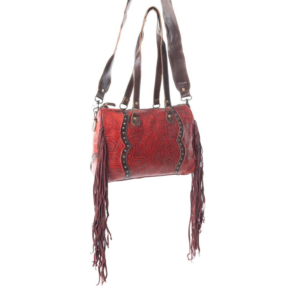 Candy Frills Leather & Hairon Bag - MyraUSA
