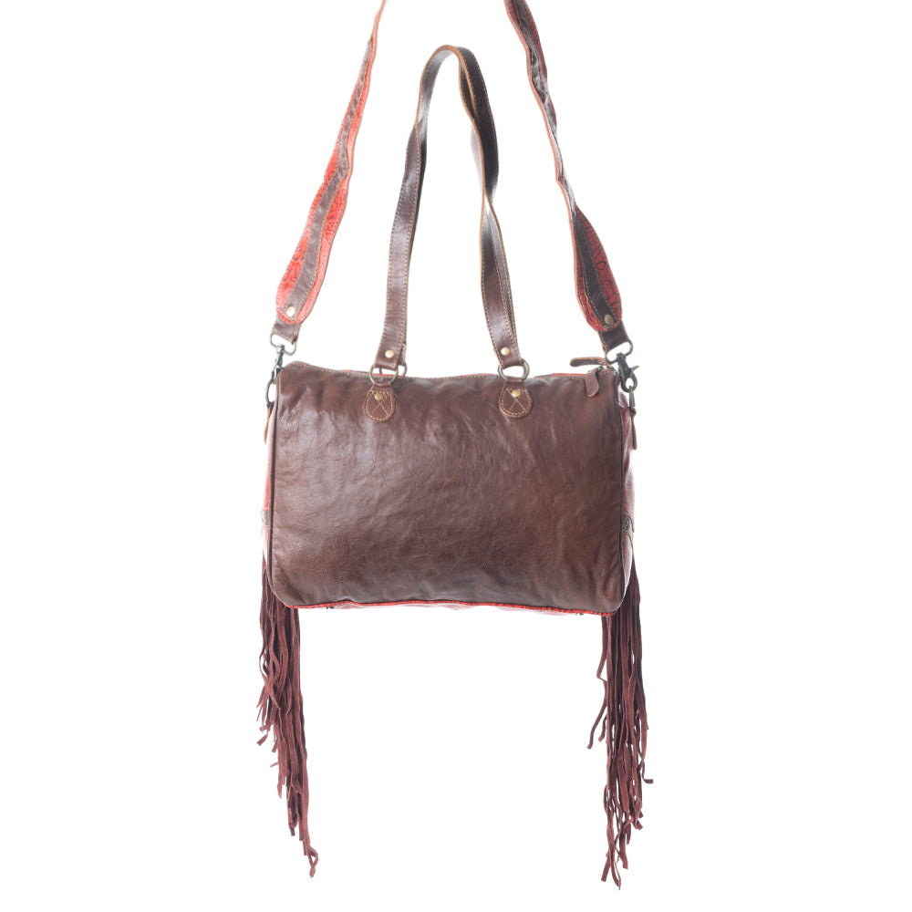 Candy Frills Leather & Hairon Bag - MyraUSA