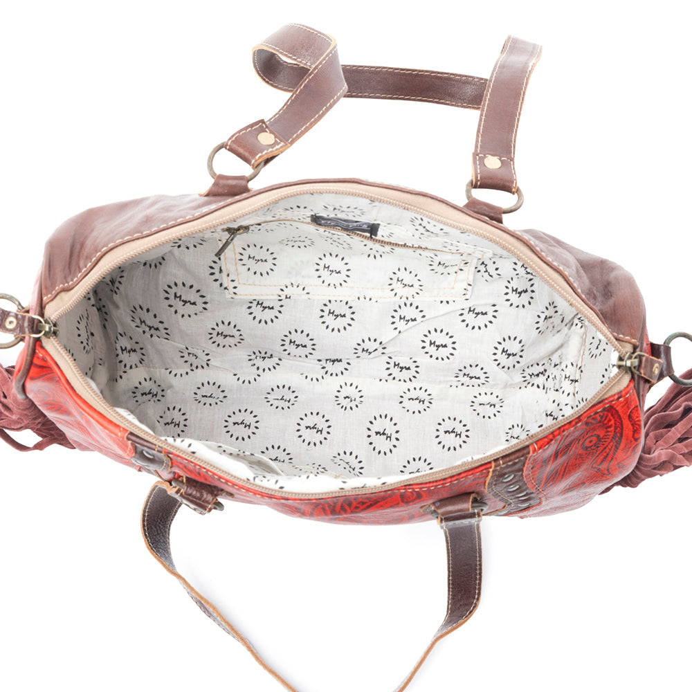 Candy Frills Leather & Hairon Bag - MyraUSA