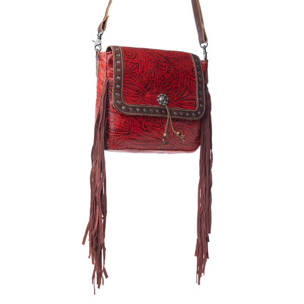 Cherry Pops Leather & Hairon Bag - Myra USA