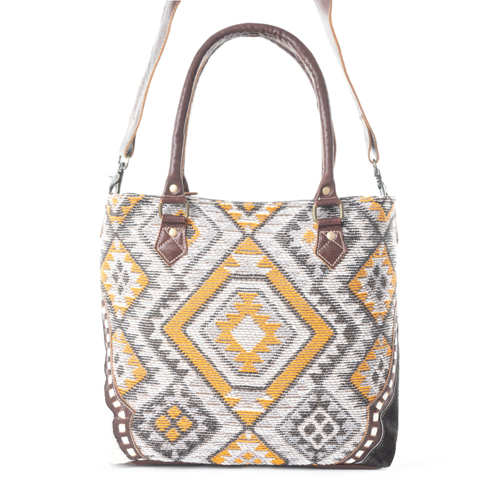Chocolate Squares Tote Bag - MyraUSA