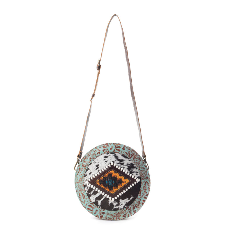 Boho White Round Bag