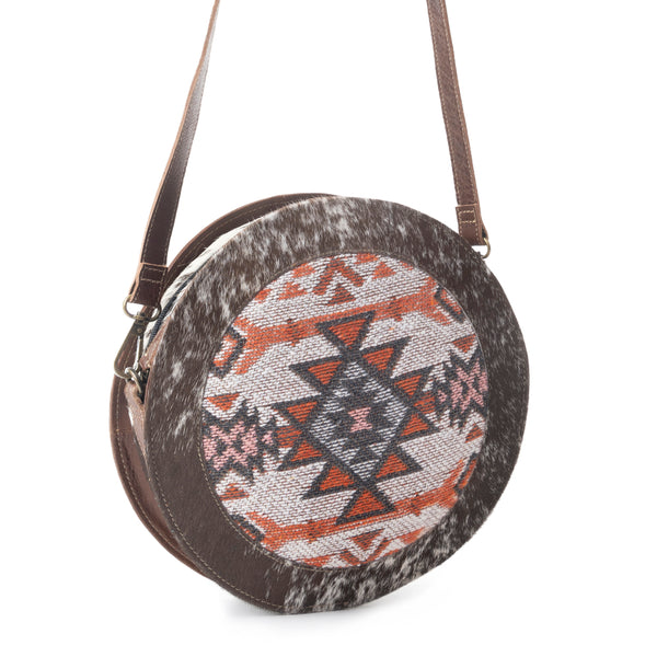 Boho Pink Round Bag