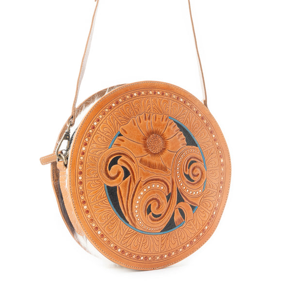 Boho Motif Round Bag