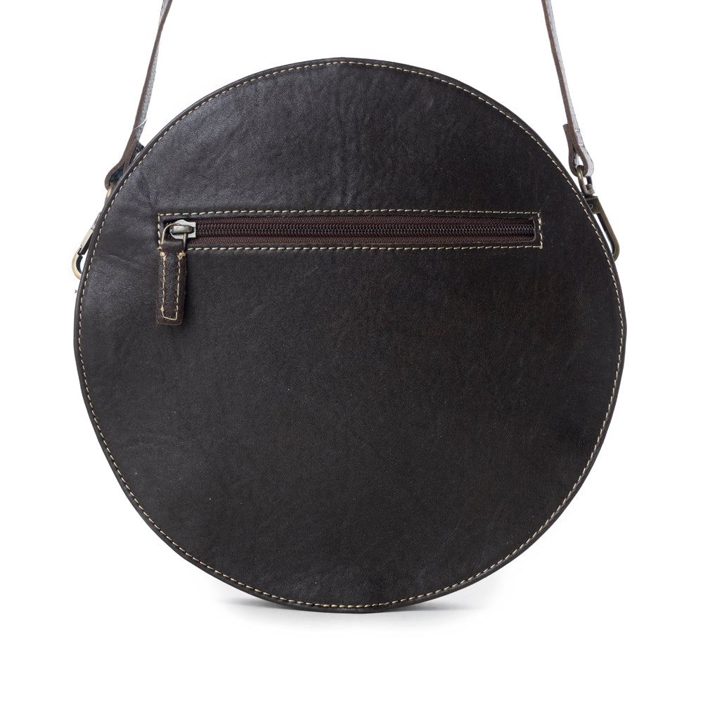 Boho Teal Round Bag - Myra USA