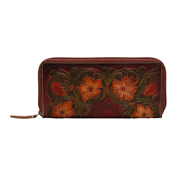 Floral Magenta Wallet - MyraUSA
