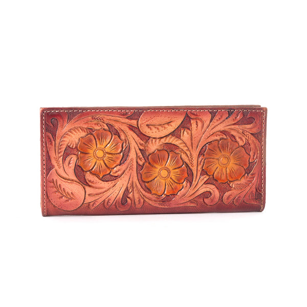 Zipper Crimson Wallet - MyraUSA