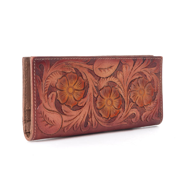 Zipper Crimson Wallet - MyraUSA