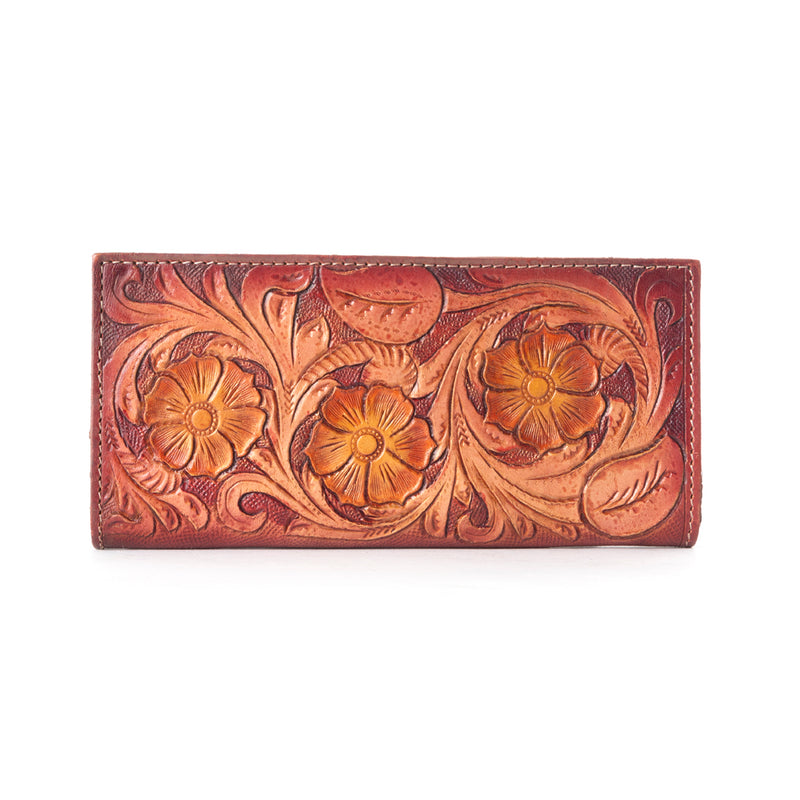 Zipper Crimson Wallet - MyraUSA
