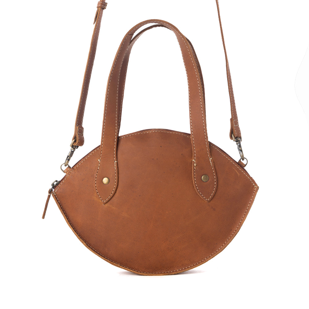 Brown Nest Leather & Hair On Bag - Myra USA
