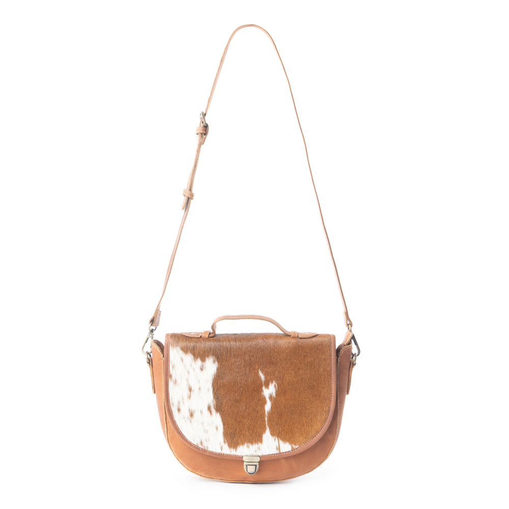 Vanilla Fiesta Leather & Hair On Bag - MyraUSA