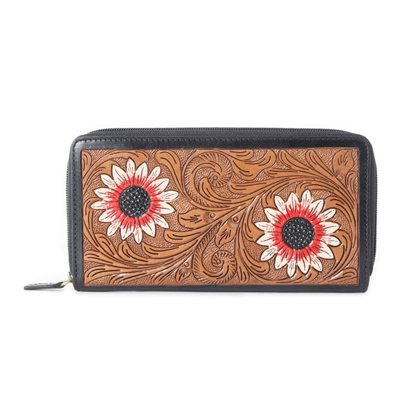 Orange Bloom Wallet - MyraUSA