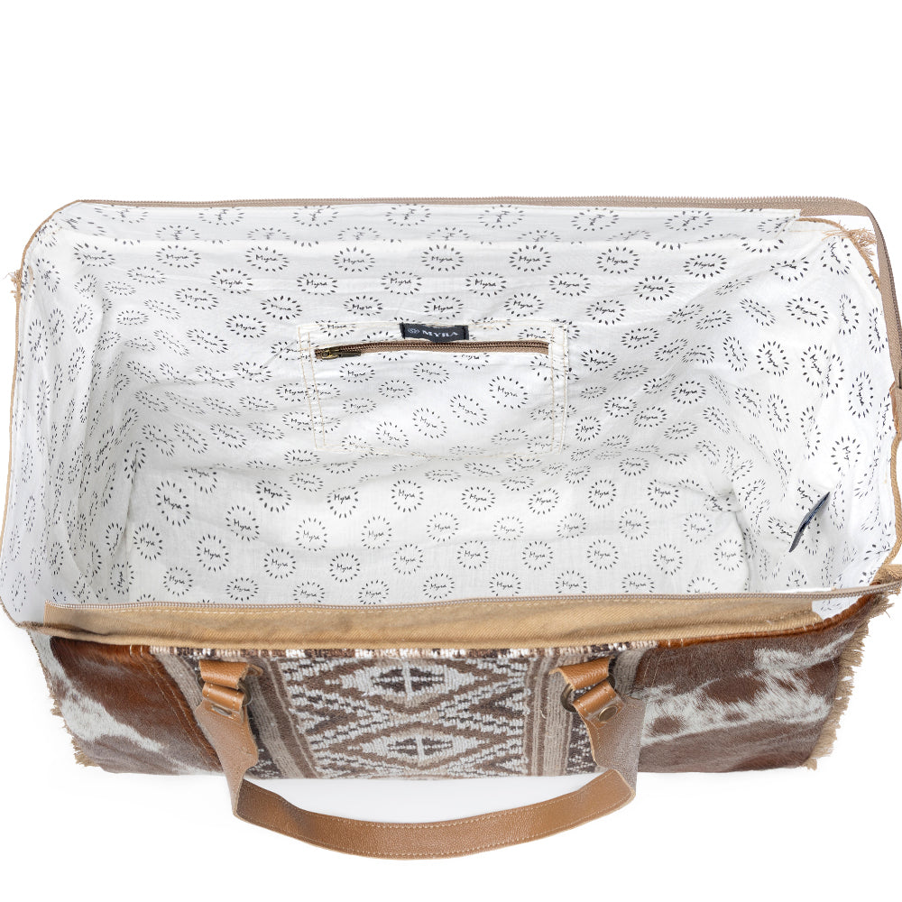US三軒茶屋バッグ Myra Elisa Leather Weekender Bag - Spacious Cowhide Travel Tote