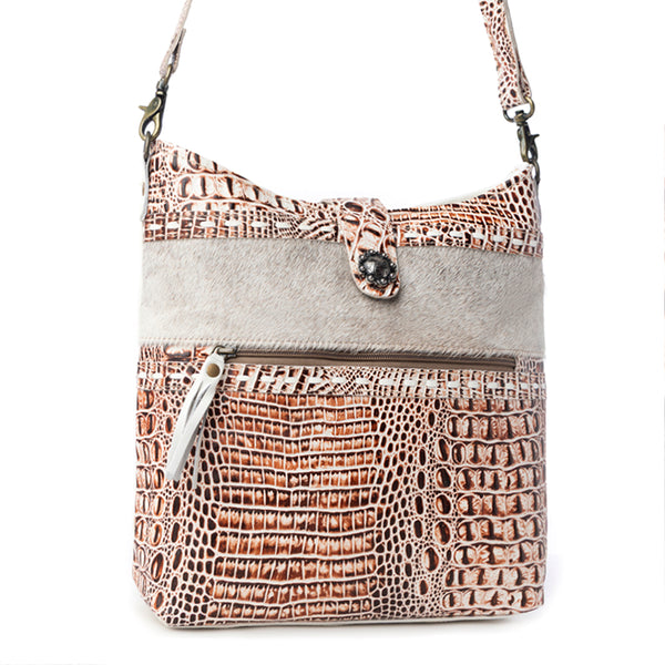SMOKEY LEATHER & HAIRON BAG - Myra USA