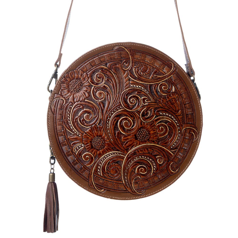 CRIMSON ORCHID ROUND BAG - Myra USA