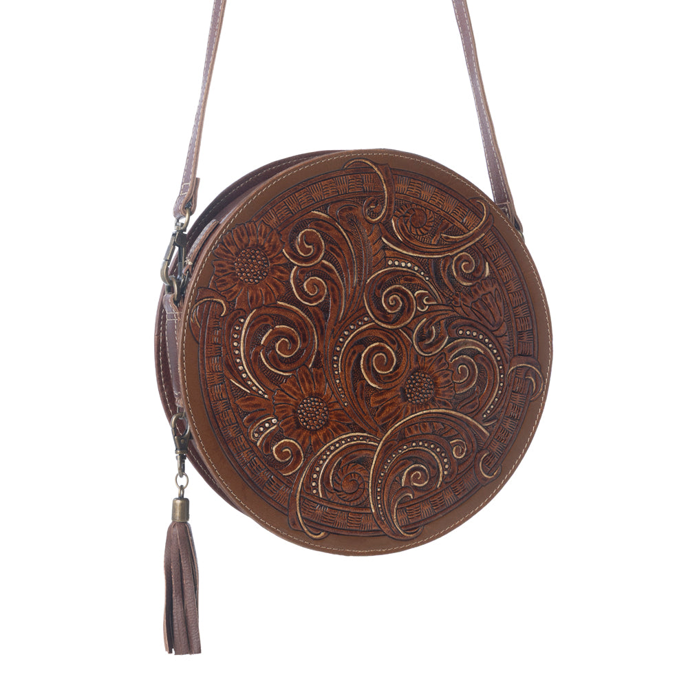 CRIMSON ORCHID ROUND BAG - Myra USA