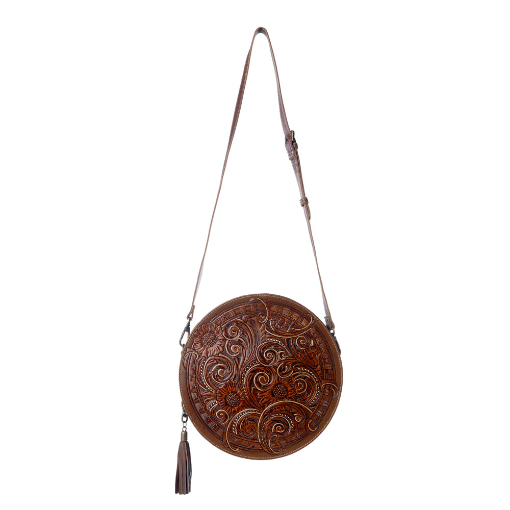 CRIMSON ORCHID ROUND BAG - Myra USA