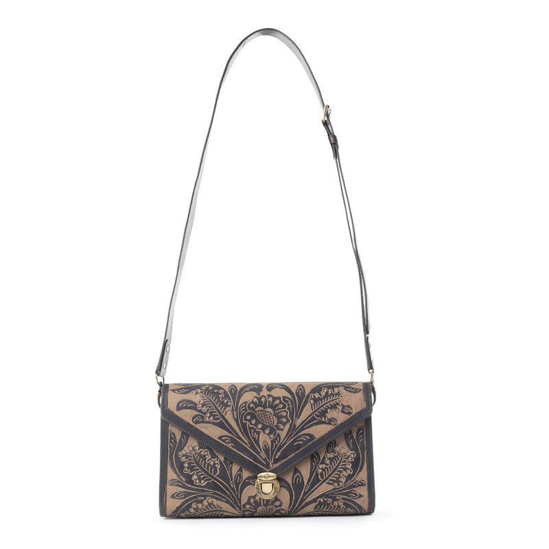 LARK HAND-TOOLED BAG