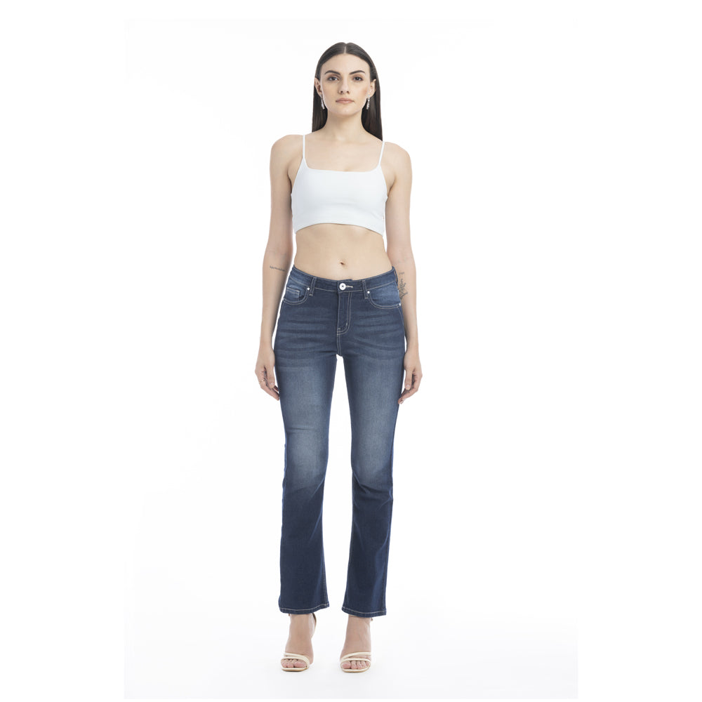 Skye Classic Acid Wash Wide Leg Jeans