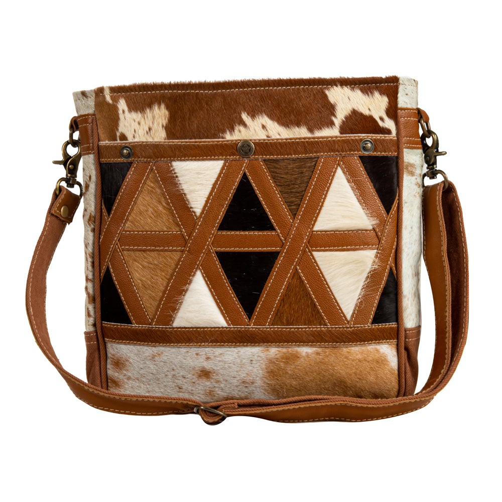 Dakota Plains Hair-On Hide Petite Canvas Hairon Bag - Myra USA