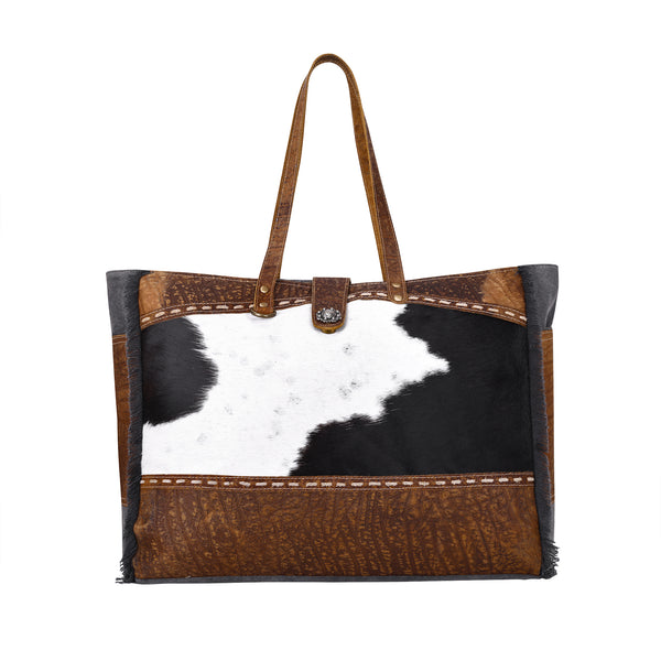 Asher Canvas And Hairon Bag - Myra USA