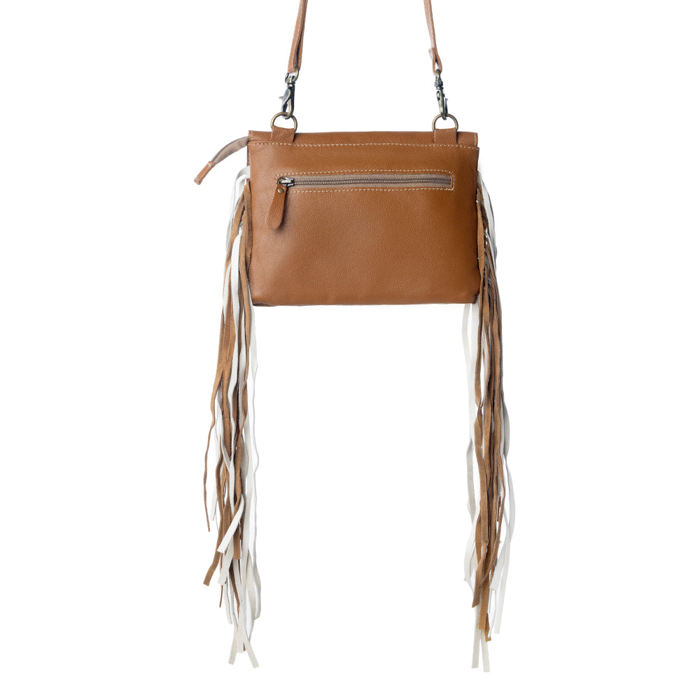 Glossy Moss Hand-Tooled Bag - Myra USA