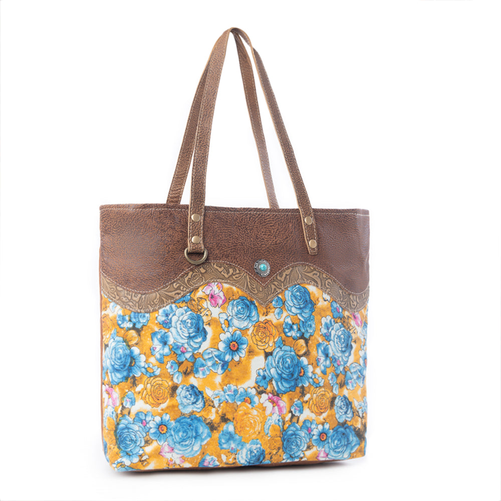 Blue Ridge Blooms Tote Bag - Myra USA