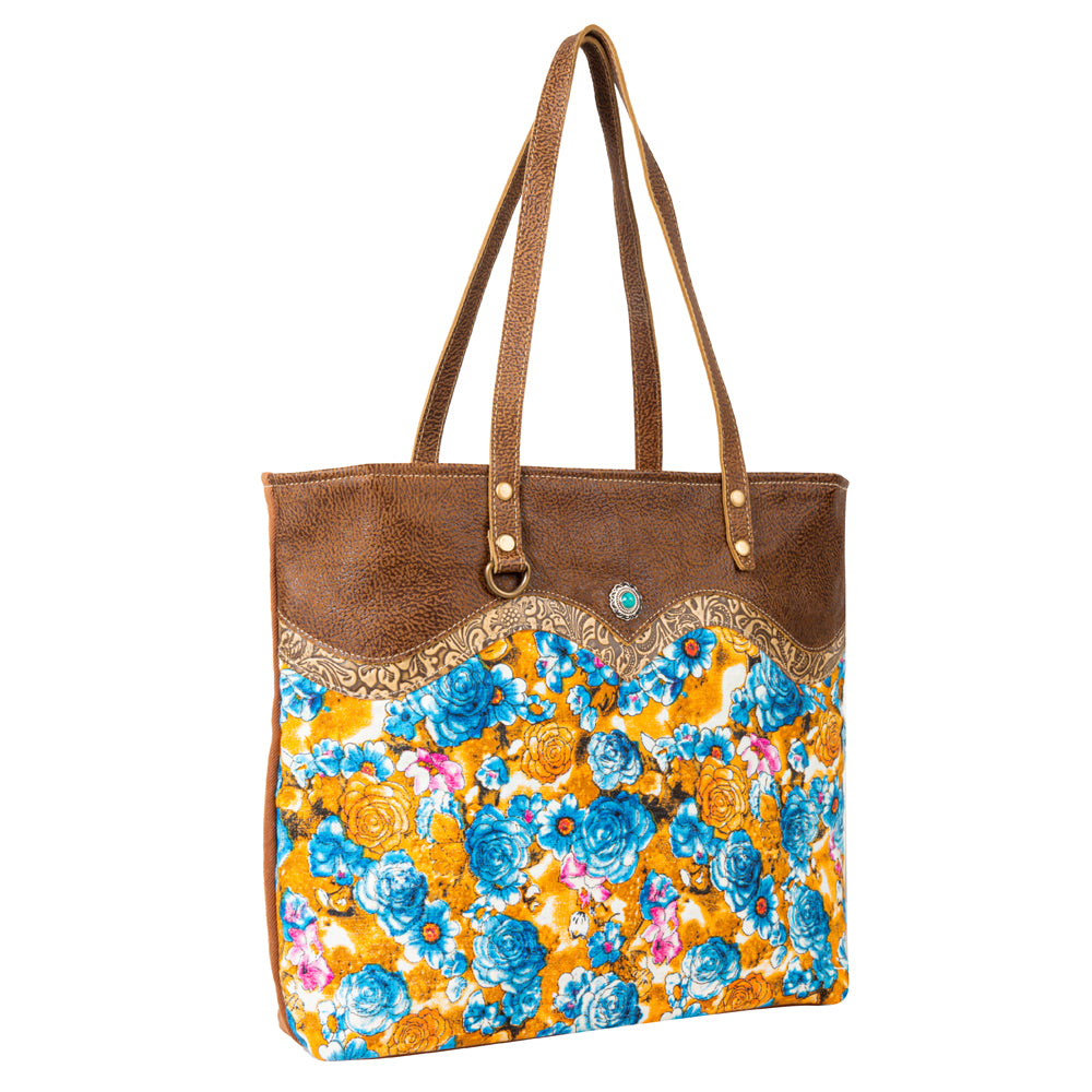Blue Ridge Blooms Tote Bag - Myra USA