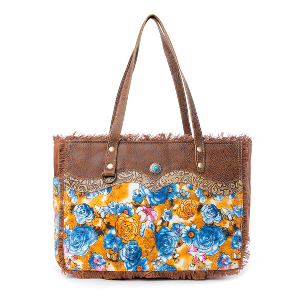 Blue Ridge Blooms Crossbody Bag - Myra USA