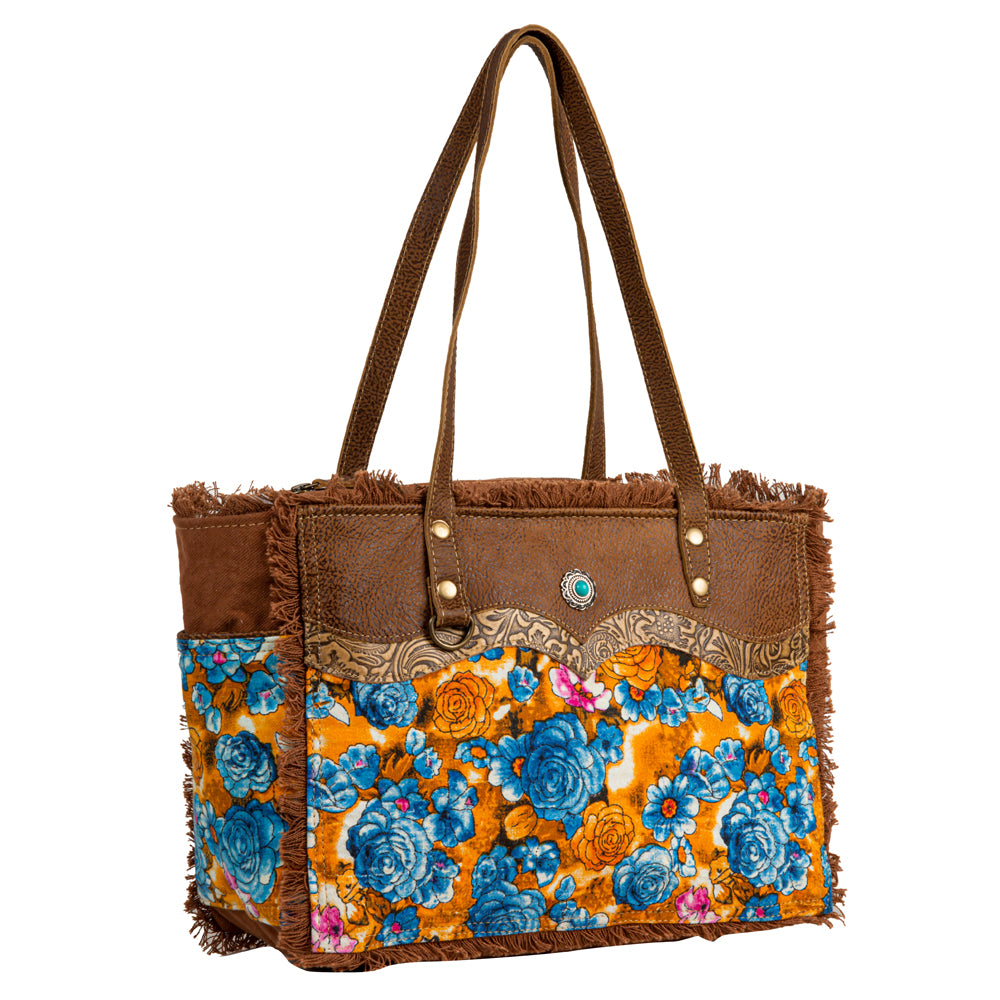 Blue Ridge Blooms Crossbody Bag - Myra USA