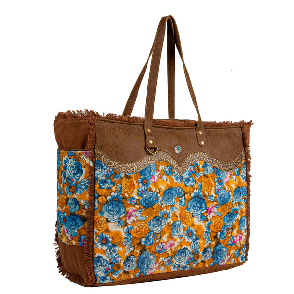 Blue Ridge Blooms Weekender Bag