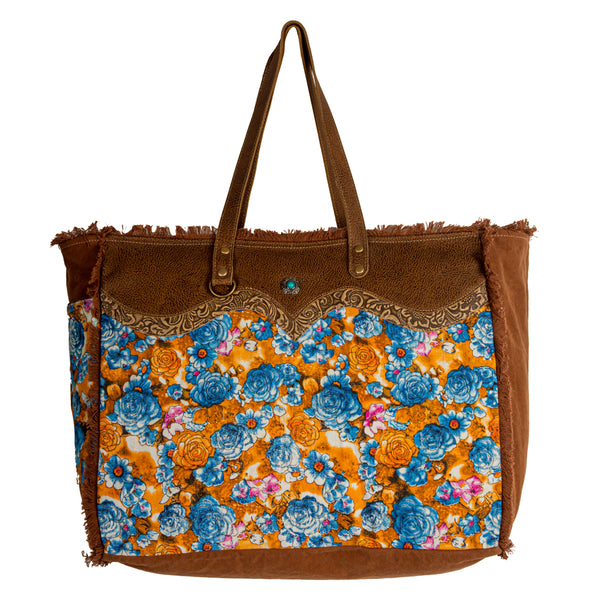 Blue Ridge Blooms Weekender Bag