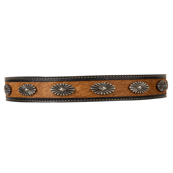 Rounder’s Leather & Cabachon Hat Belt