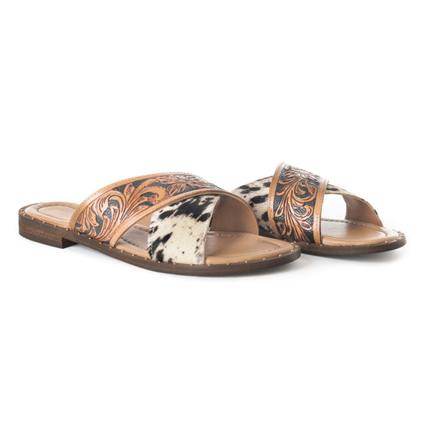 Chappy Western Hand-Tooled Sandals
