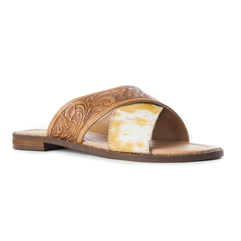 Mukluk Western Hand-Tooled Sandals - MyraUSA