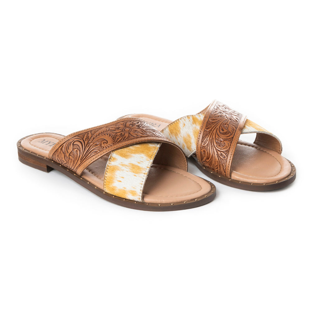 Mukluk Western Hand-Tooled Sandals - MyraUSA