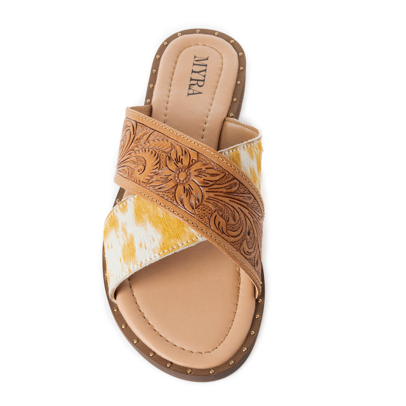 Mukluk Western Hand-Tooled Sandals - MyraUSA