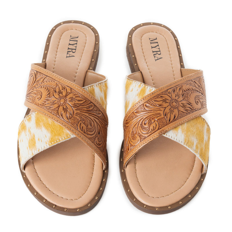 Mukluk Western Hand-Tooled Sandals - MyraUSA