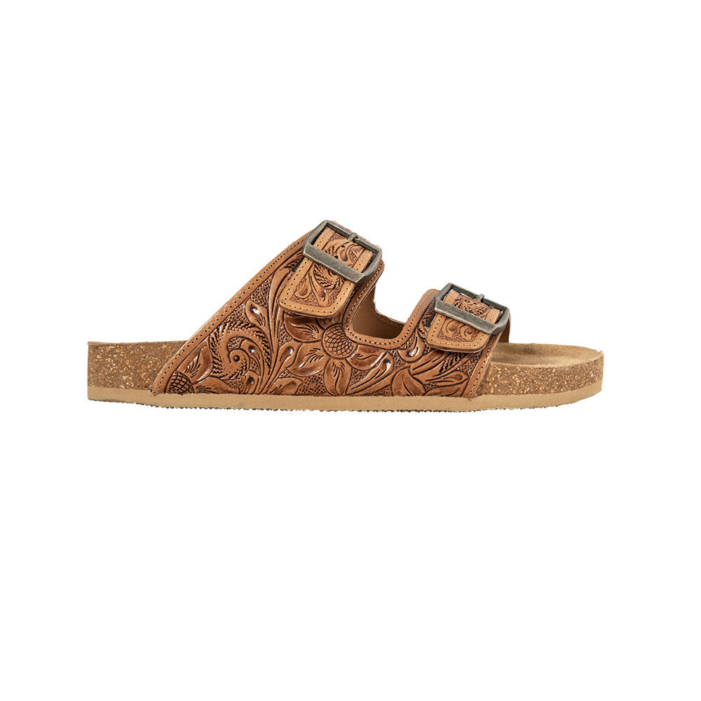 Buy Hand Tooled Leather Custom Birkenstock Thong Sandals With