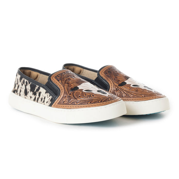 Reflexo Western Hand-Tooled Sneakers - MyraUSA