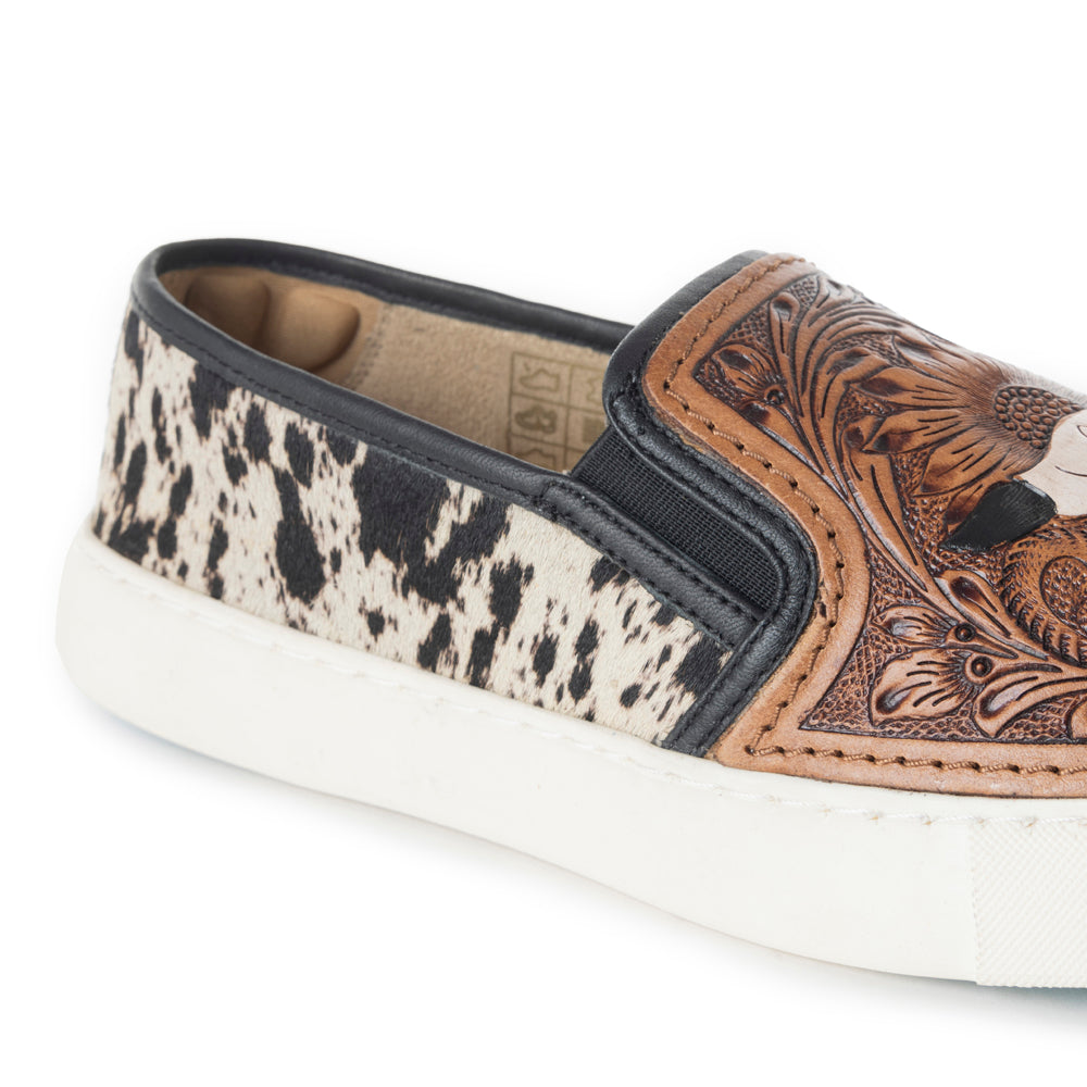 Reflexo Western Hand-Tooled Sneakers - MyraUSA